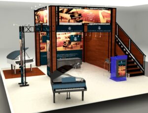 Trade Show Double Deck For 20 ft. Booth Space With Great Graphic Design