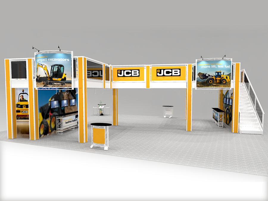 Two Story double deck Trade Show Display