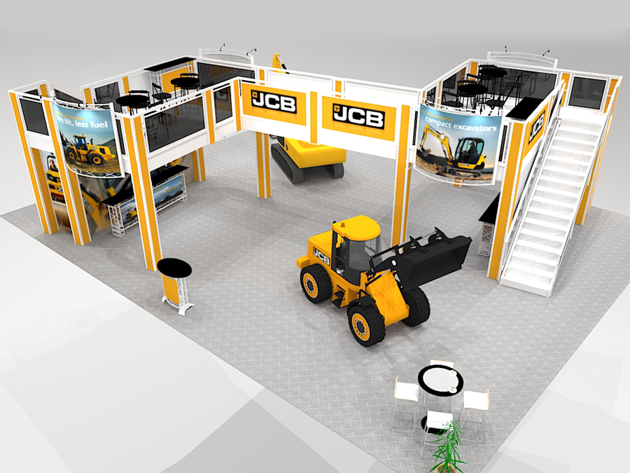 Two Story double deck Trade Show Display