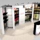 The BAY1020 is a unique custom designed trade show rental display ideal for products requiring extensive shelving and great lighting. Custom made to your specifications and can include storage, overhead graphics, shelves and colors to tie your logo and branding together. View 2