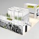 Outdoor Double deck multi story exhibit design for rent BA2530