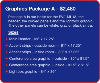 Big Graphics with Meeting Space trade show exhibit design IM13 Graphic Package A