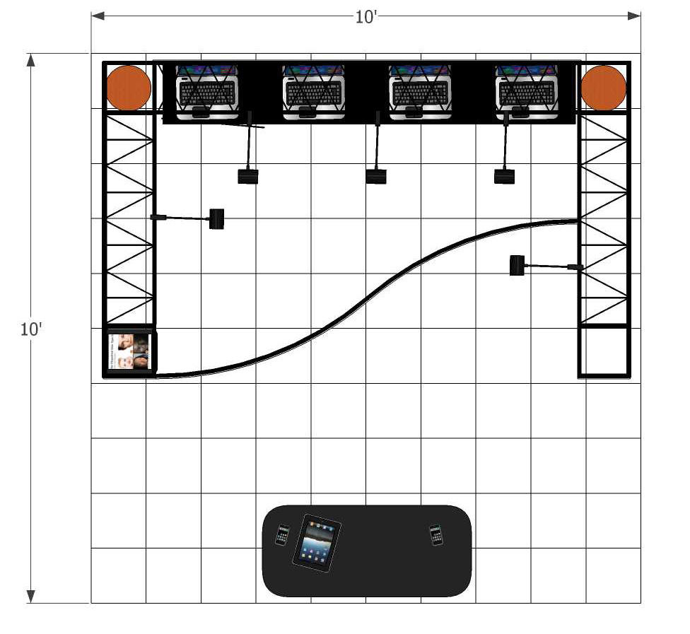 ez12 onyx 10x10 truss trade show display floor plan