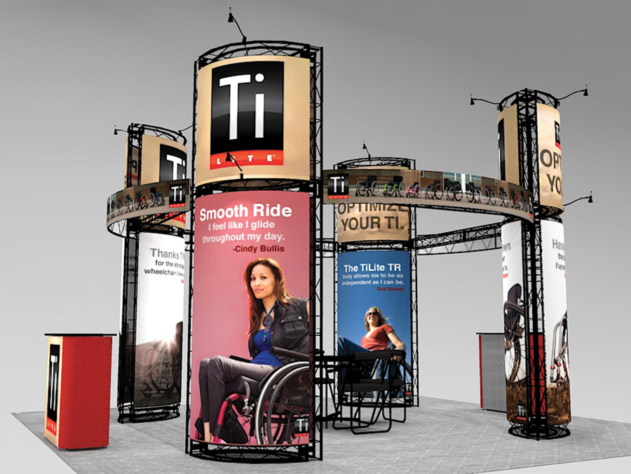 Tower trade show exhibit design PRE2020 Graphic Package B