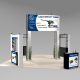 The SAP 2020 is ideal for services, software, and small products. The large overhead sign with ample and open space. Customize with tables, chairs, monitors and other accessories to suit your trade show needs. View 3