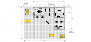 MC4060 Trade Show Multi-Level Double Deck 60 ft open design floor plans
