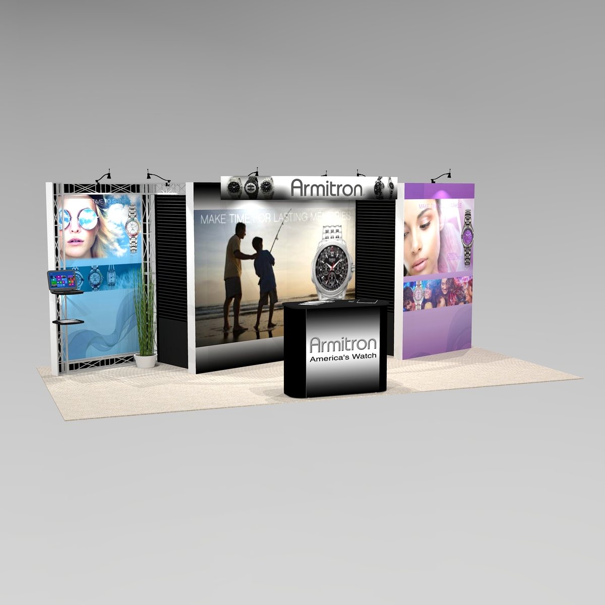 Customizable for Product trade show exhibit design DIA1020 Graphic Package B