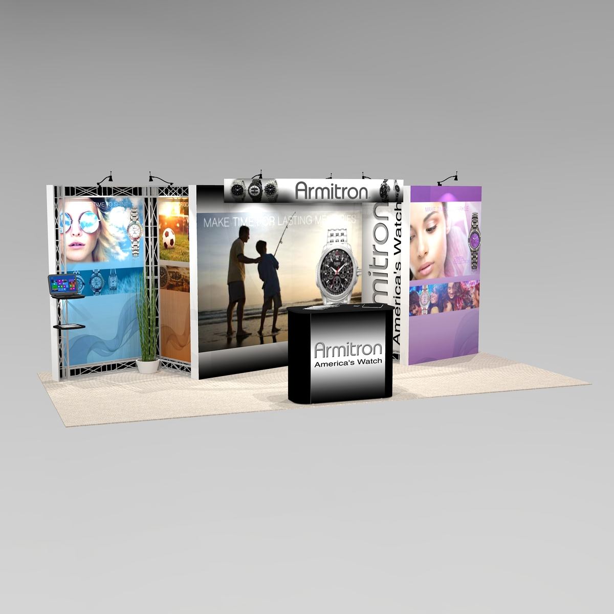 Customizable for Product trade show exhibit design DIA1020 Graphic Package C
