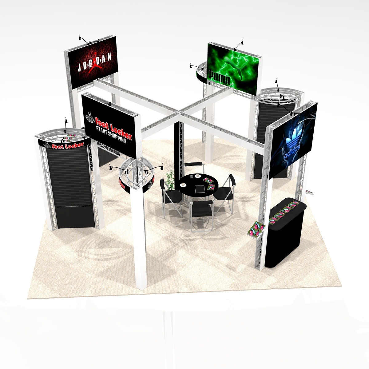 Island trade show exhibit design FRA2020 Graphic Package A