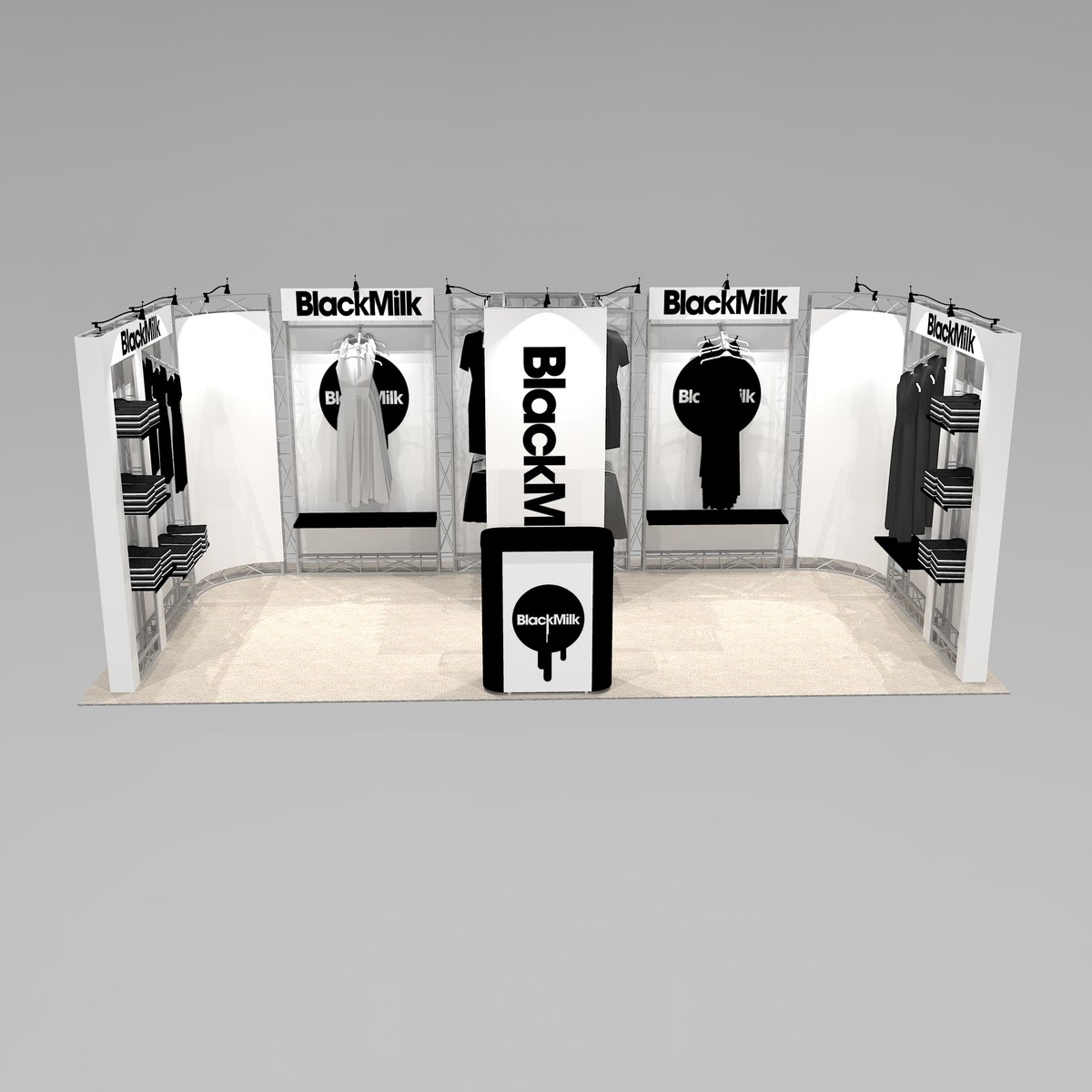 Clothing and merchandise trade show exhibit design SAL1020 Graphic Package B