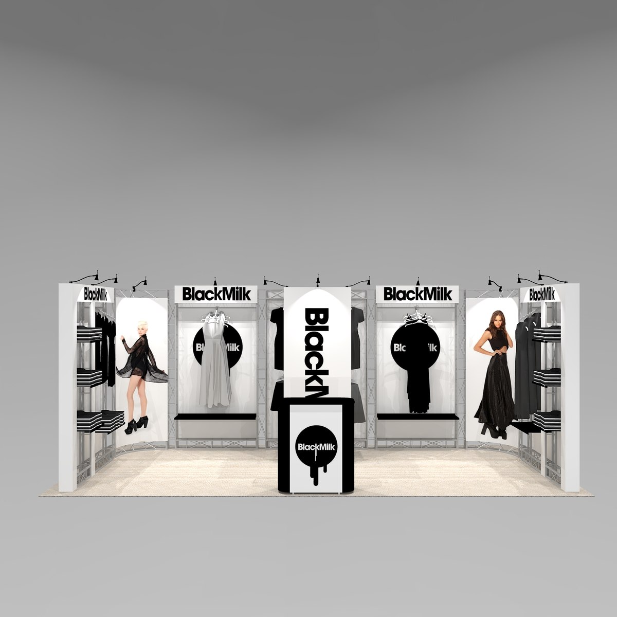Clothing and merchandise trade show exhibit design SAL1020 Graphic Package C
