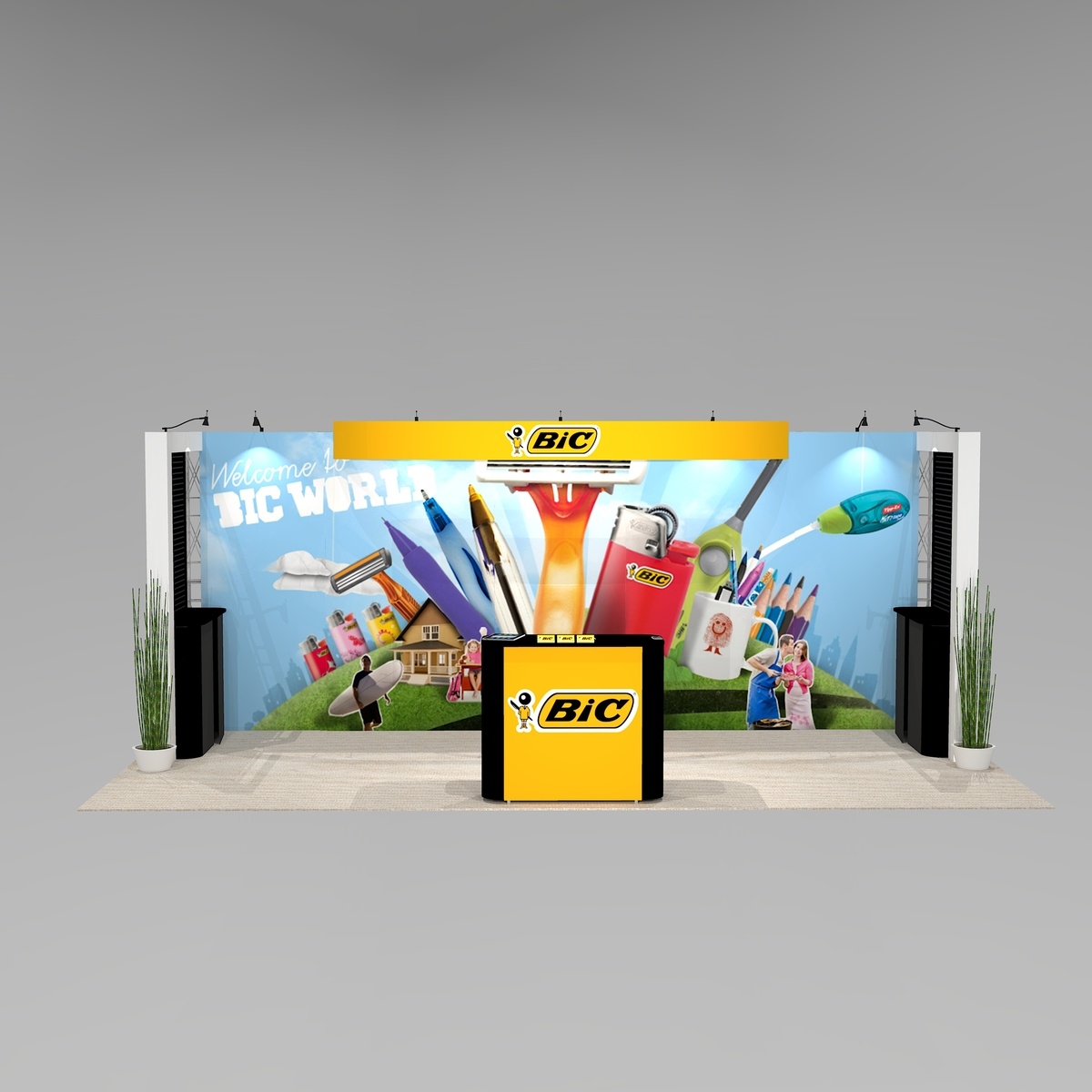 Giant Mural trade show exhibit design SHA1020 Graphic Package B