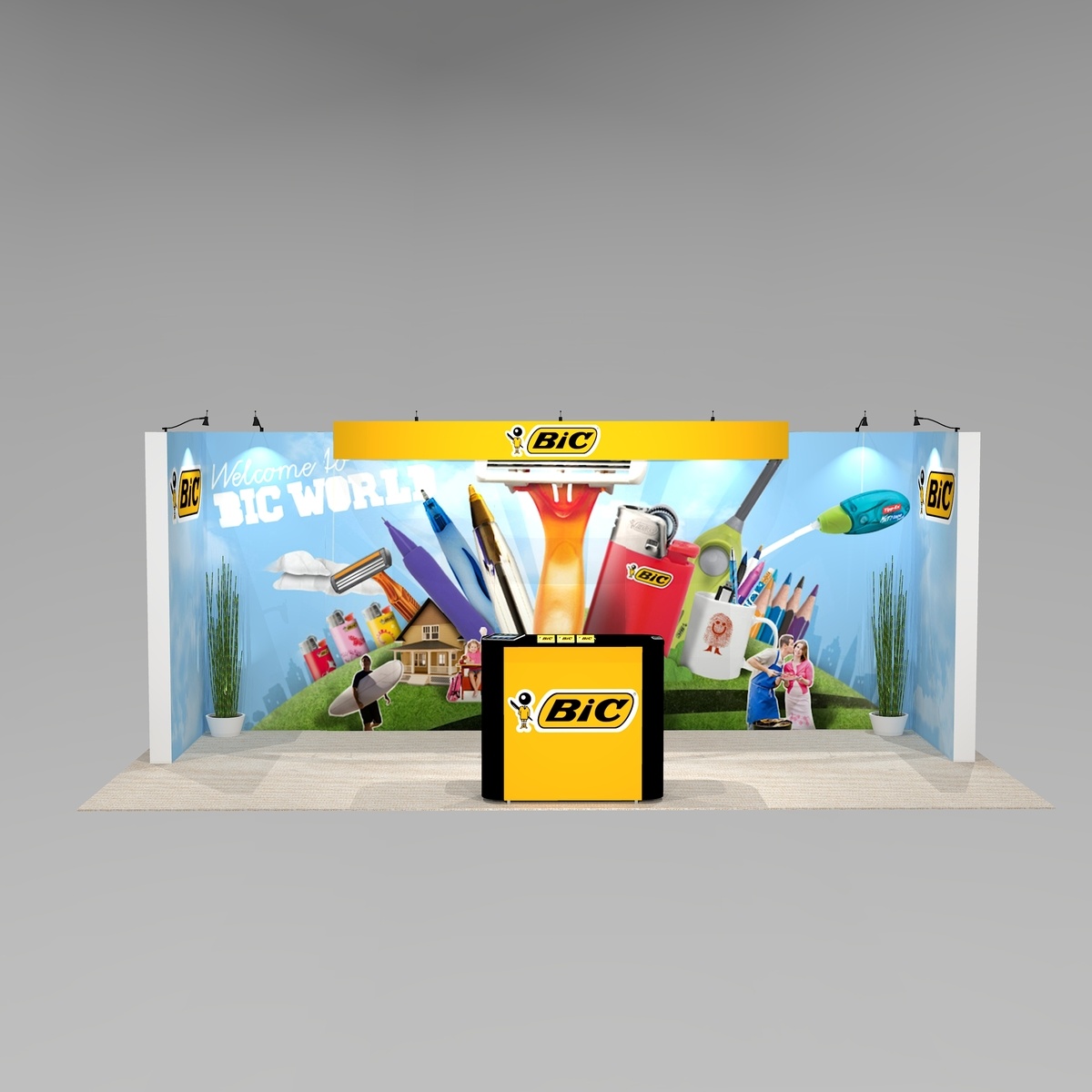 Giant Mural trade show exhibit design SHA1020 Graphic Package C
