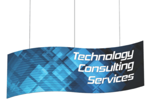 2d s-curve Hanging sign