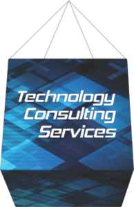 Cube Shape Hanging Sign