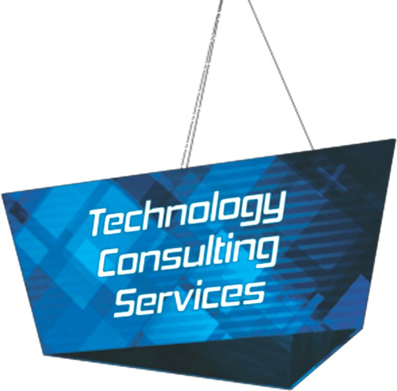 Tapered Triangle Hanging sign