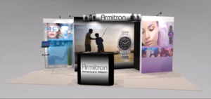 Image link to video Presentation or 20 ft. Trade show exhibit rental