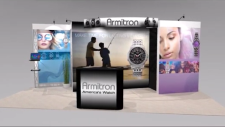 Image link to video Presentation or 20 ft. Trade show exhibit rental