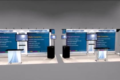 Youtube video image link to 20 ft. Trade show exhibit animation