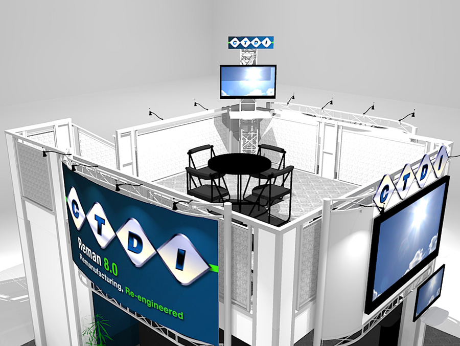 AE2020 Trade Show upper level view Double Deck B