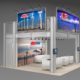 Multi-Level Trade Show Double Deck AE2020 Version A front left view