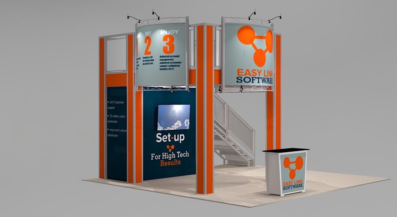 Trade Show Double Deck Turnkey Rental
