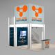 Trade Show Double Deck With Private Meeting Room for 20 ft Booth Space