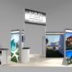 Open Floor Space Trade Show Island Booth Design