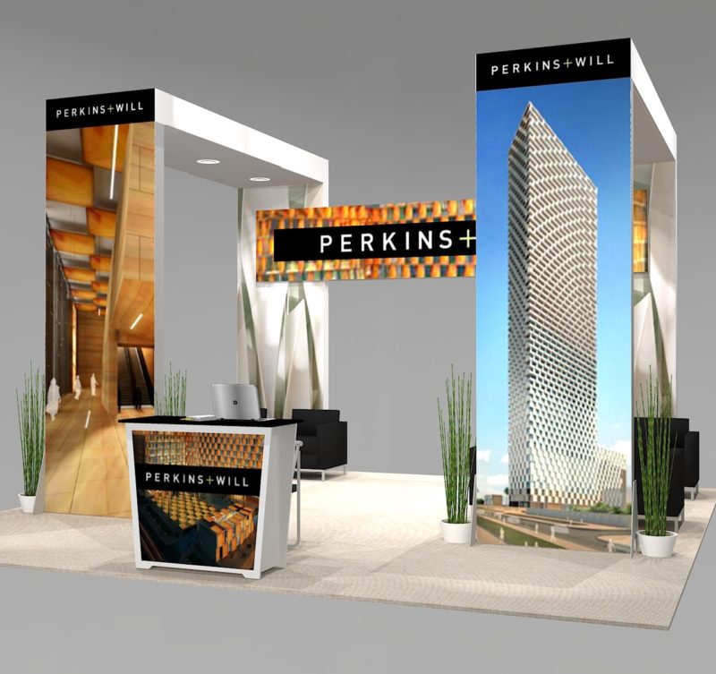 PE2020A-BL New design for Island trade show booth spaces