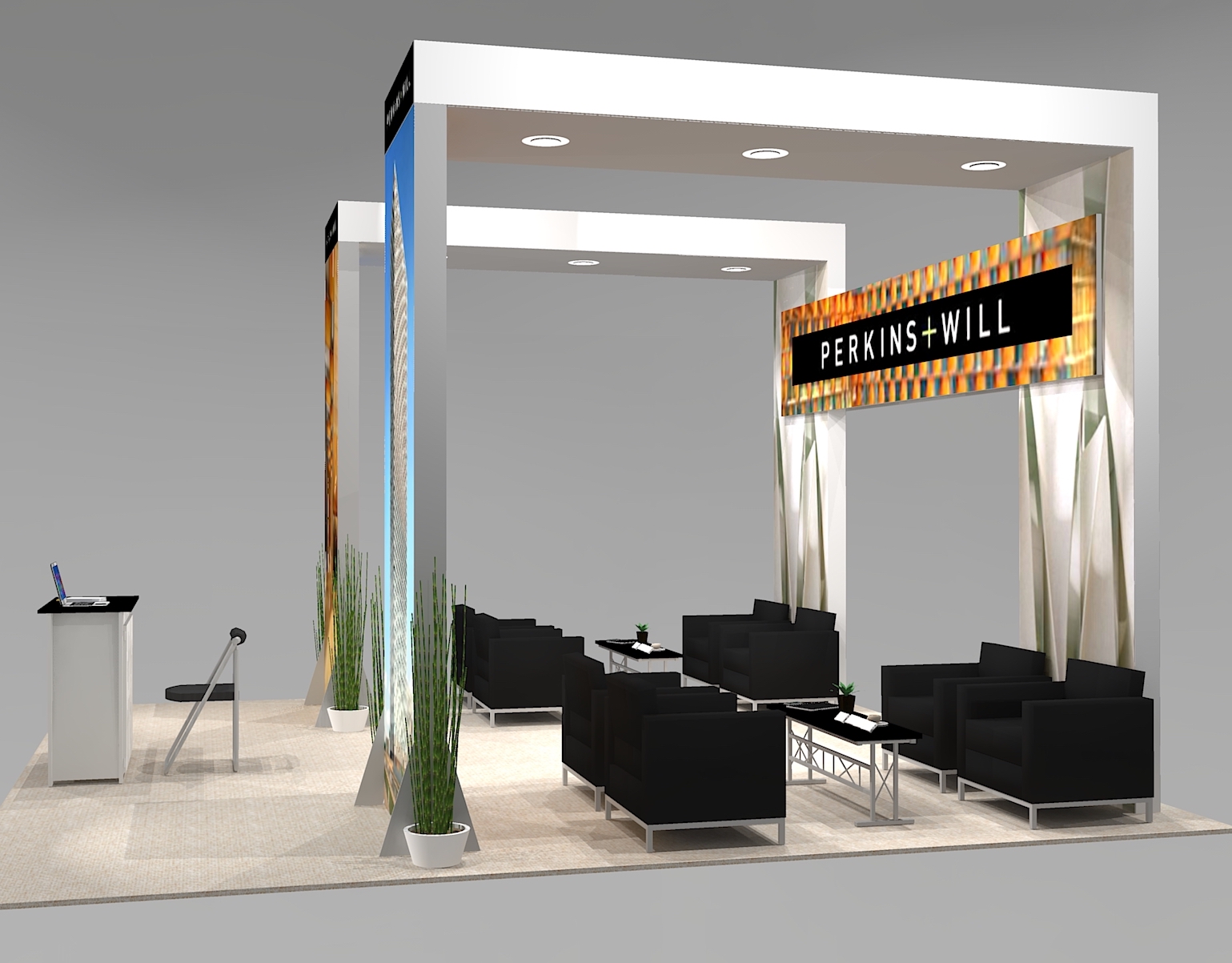 New design for Island trade show booth spaces