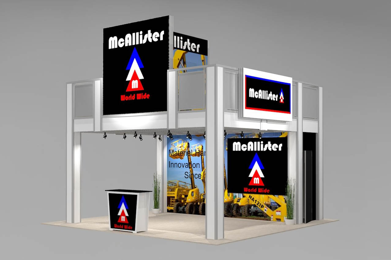Two-Story-Rental-Exhibit-for-20-ft-Trade-Show-Booth-Space-with-Two-Meeting-Rooms-and-Backlit-Logo-Graphic